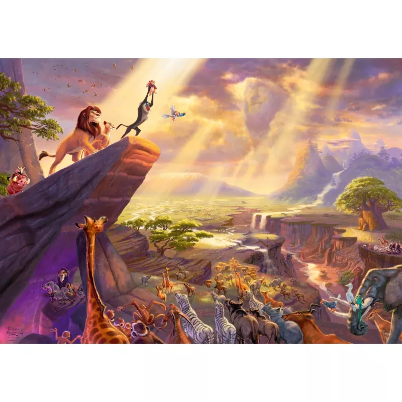 Thomas Kinkade Studios: Disney Dreams Collection - The Lion King, Puzzle 1000 gab.