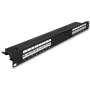 DeLOCK 66876 ielāpu panelis 1U Cat6a melns metāls