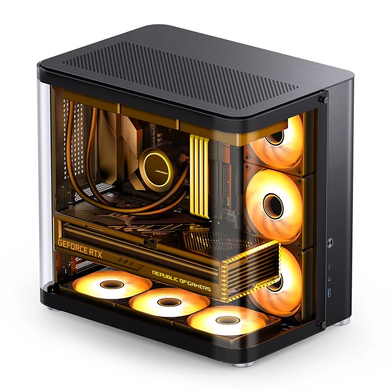 PC Case Jonsbo TK-2 2.0 Midi Tower Melns