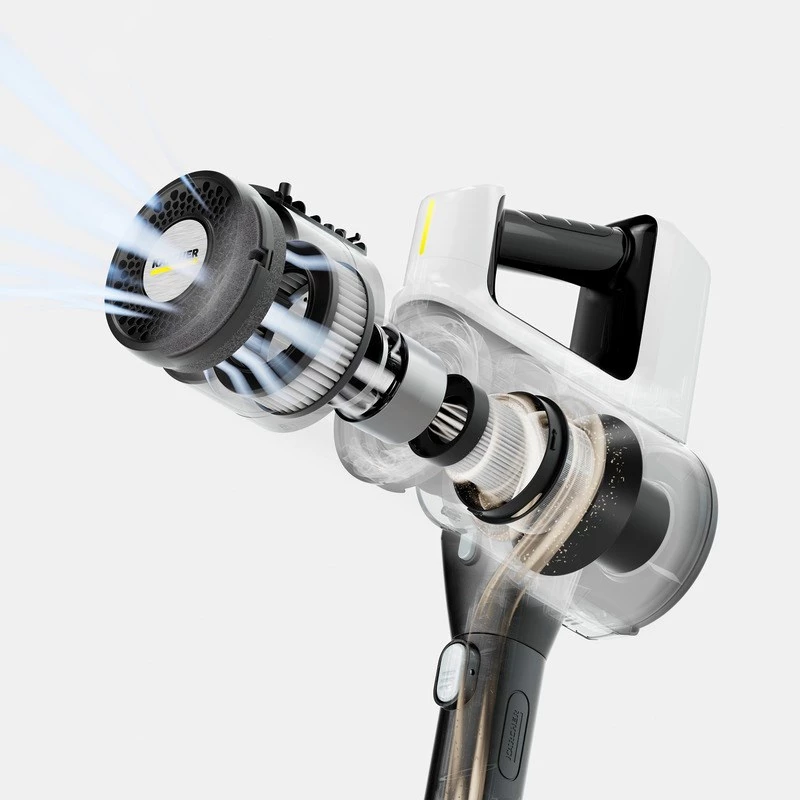 Putekļsūcējs ar akumulatoru Kärcher VCS 3 Nano — baterija, HEPA filtrs, bezmaisiņa 0,6 L, 2,5 Ah, melns