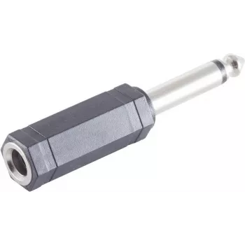 Adapter ShiverPeaks 57003 — mono 6.3 mm jack plug to 6.3 mm jack socket