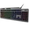 Mehāniskā spēļu tastatūra Lenovo Legion K500 — pilna izmēra 104 taustiņu USB, QWERTY ASV angļu, RGB fona apgaismojums, pelēka/melna