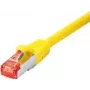 Tecline exertis Connect - komutācijas kabelis - RJ-45 (V) uz RJ-45 (V) - 10 m - SSTP kabelis - CAT 6 - halogēnu nesaturošs - dzeltens (71510Y)