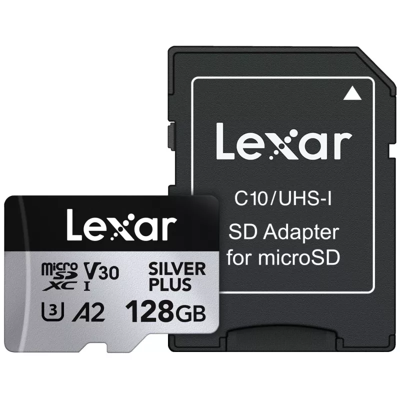 Flash atmiņa Lexar 128GB UHS-I MicroSDXC Professional SILVER PLUS