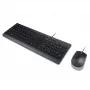 Lenovo 4X30L79897 tastatūra Pele iekļauta Universāla USB QWERTZ Vācu Melna