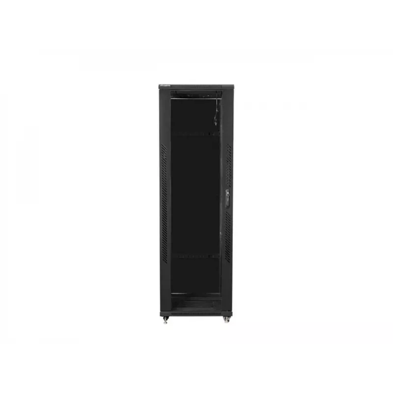 LANBERG 19 42U 800x800 stāvošs skapis ar stikla durvīm (FlatPack) melns (kravas sūtījums)
