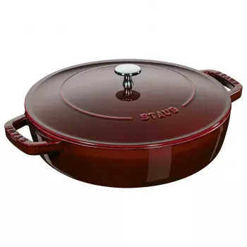 Dziļā sautējamā panna ar vāku Staub - 28 cm Grenadyna