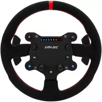 Stūres rats Simagic GTS Alcantara S202 — ar Alcantara pārklāts sim sacīkšu stūres rats, modelis S202