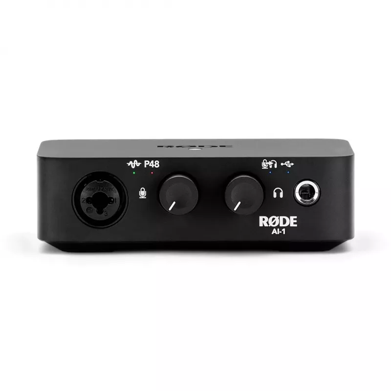 RODE AI-1 USB audio interfeiss A-A priekšpastiprinātājs 24 bitu 96 kHz melns