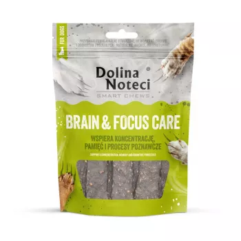 Suņu papildu gardumi Dolina Noteci Smart Chews Brain & Focus Care, 7 gab. iepakojumā — kognitīvais atbalsts suņiem