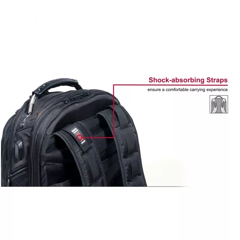Wenger IBEX Deluxe - piezīmjdatora mugursoma - 43,2 cm - 35,60 cm (14) - 40,6 cm (16) - melna (606493)