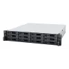 Synology RackStation RS2423+ NAS/glabāšanas serveris Rack (2U) Ryzen Embedded V1780B 8 GB DDR4 0 TB DiskStation Manager Melns, Pelēks