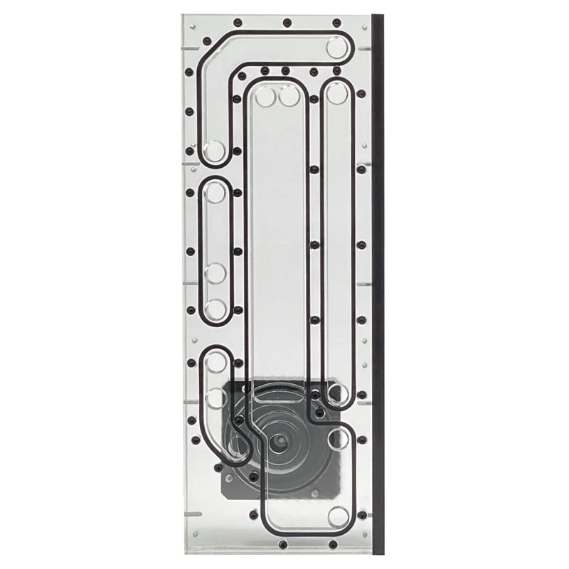 Stealkey Customs SK-Crossflow priekš Lian Li - O11D XL Evo sadales plāksne D5/DDC - akrils