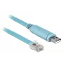 DELOCK Adapteris USB 2.0 Type-A spraudnis uz Serial RS-232 RJ45 vīrišķais 2 m zils