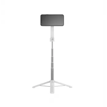 Pašbildeņu nūja FIXED FIXSN-M-WH — Bluetooth salokāma alumīnija nūja, maksimālais garums 72 cm, balta