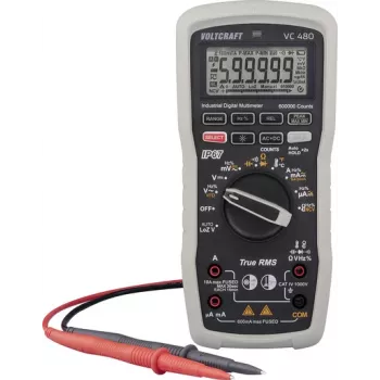 Voltcraft VC 480 rokas multimetrs digitāls ūdensnecaurlaidīgs IP67 CAT IV 1000 V displeja rādījumi (VC-16821325)