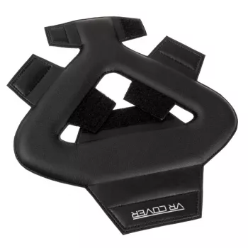 Galvas siksnas putuplasta spilventiņš Oculus Quest aizsargam no vr cover (Melns)