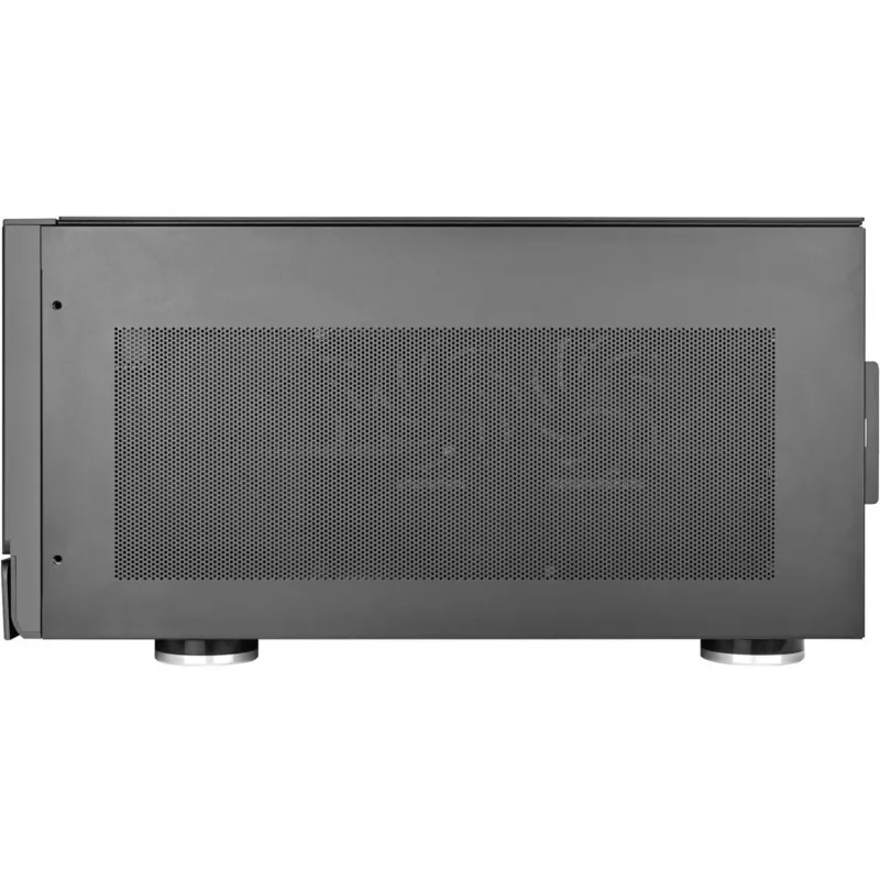 SilverStone Crown 04 datora korpuss SST-CW04TB — HTPC formas faktors, SSI-EEB atbalsts, tumši pelēks
