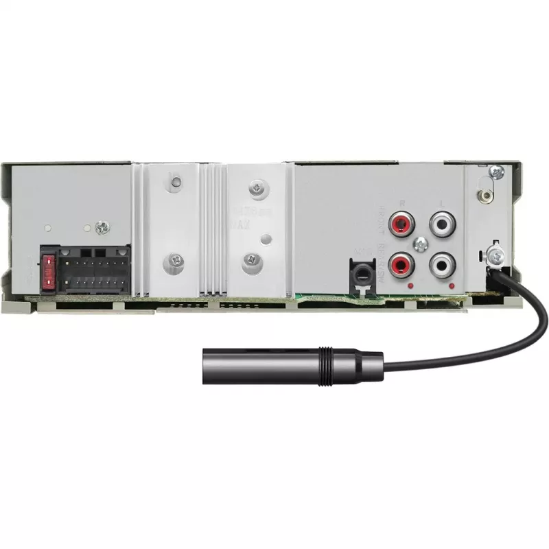 Elektronika KMM-BT508DAB, melna, 1 DIN, 200 W, 50 W, 24 h, AAC, FLAC, MP3, WAV, WMA