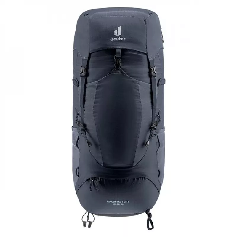 Deuter Aircontact Lite 45+10 SL sieviešu pārgājienu mugursoma, melna