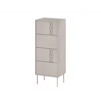 Cama 4S TRESSE kumode 50x40x125 kašmira matēts