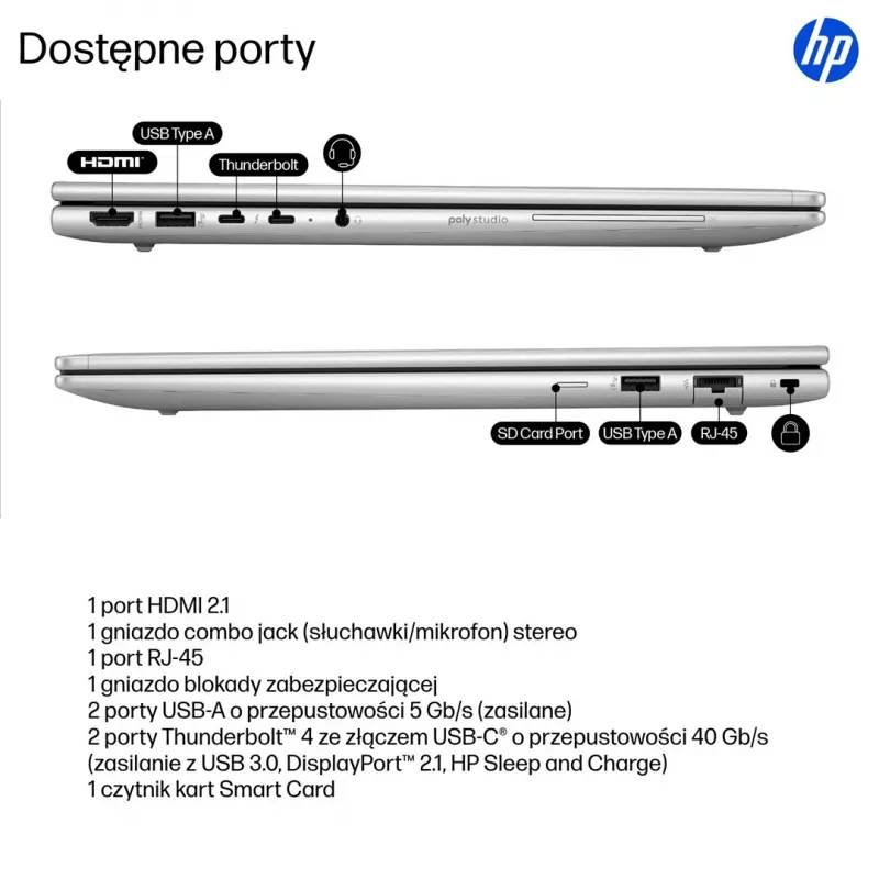 HP EliteBook 6 G1i Ultra 5 225U 16.0WUXGA IPS 300nits AG 24GB DDR5 5600 SSD512 Arc Cam 5Mpx 56Wh W11Pro Pike sudrabains alumīnijs 3G uz vietas