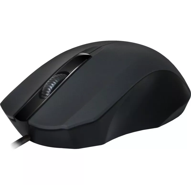 Vadu optiskā pele DEFENDER MM-310 USB Type-A, 1000 DPI, piemērota abām rokām, 2 pogas, melna, 1,35 m kabelis