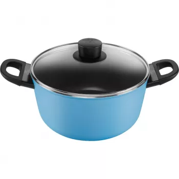 Ballarini Caprera 2H katls ar vāku, 24 cm, zils
