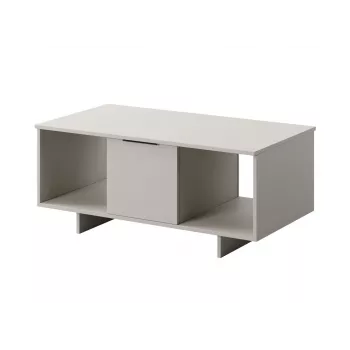Kafijas galdiņš cama meble ALMA 100×55×55 cm, taisnstūrveida smilškrāsas galda virsma, kašmira apdare