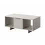 Kafijas galdiņš cama meble ALMA 100×55×55 cm, taisnstūrveida smilškrāsas galda virsma, kašmira apdare