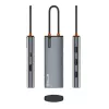 USB-C centrmezgls Tellur TLL321061 ar PD 3.0 100W, HDMI izeju un 3× USB 3.0 portiem