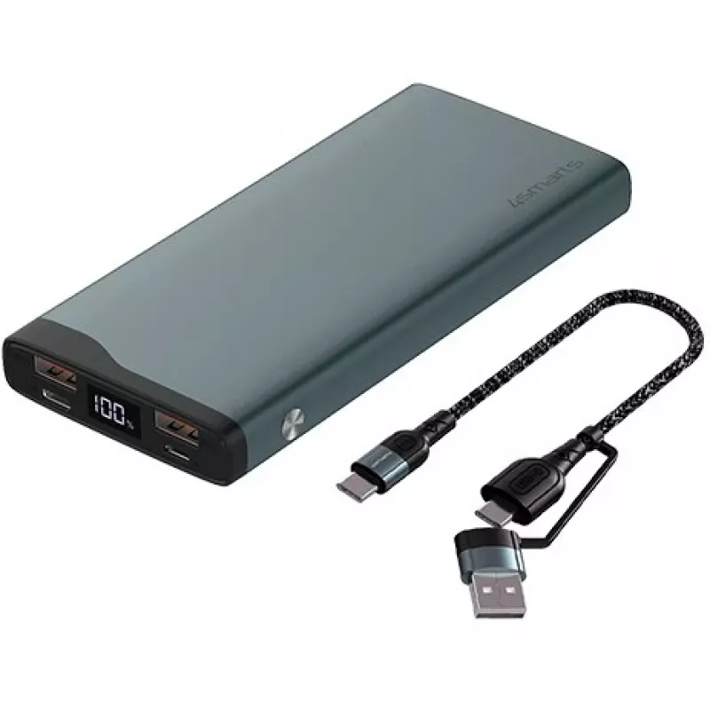 4Smarts ārējais akumulators VoltHub Pro 10000mAh 22,5W ar Quick Charge, PD gunmetal *Select Edition*