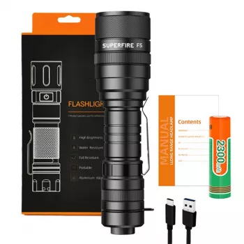 Lukturītis Superfire F5, 1100lm, USB