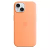 Apple iPhone 15 Silikona maciņš ar MagSafe - oranža Sorbet