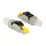 Vadu savienotājs RJ45 DeLOCK 86485 Melns Sudrabains Caurspīdīgs Dzeltens