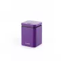 Iztvaikojošs aromātu difuzors Stylies ELARAPURPLE telpām līdz 25 m² — violets, taisnstūrveida, maiņstrāvas/bateriju/USB barošana, smaržu kārtridžs, 2 h taimeris, 74×74×100 mm, 1,3 W