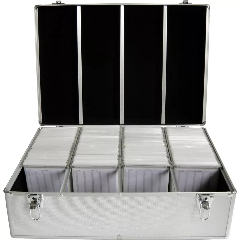 Kastes futrālis MediaRange BOX78 1000 diskiem, sudraba krāsā