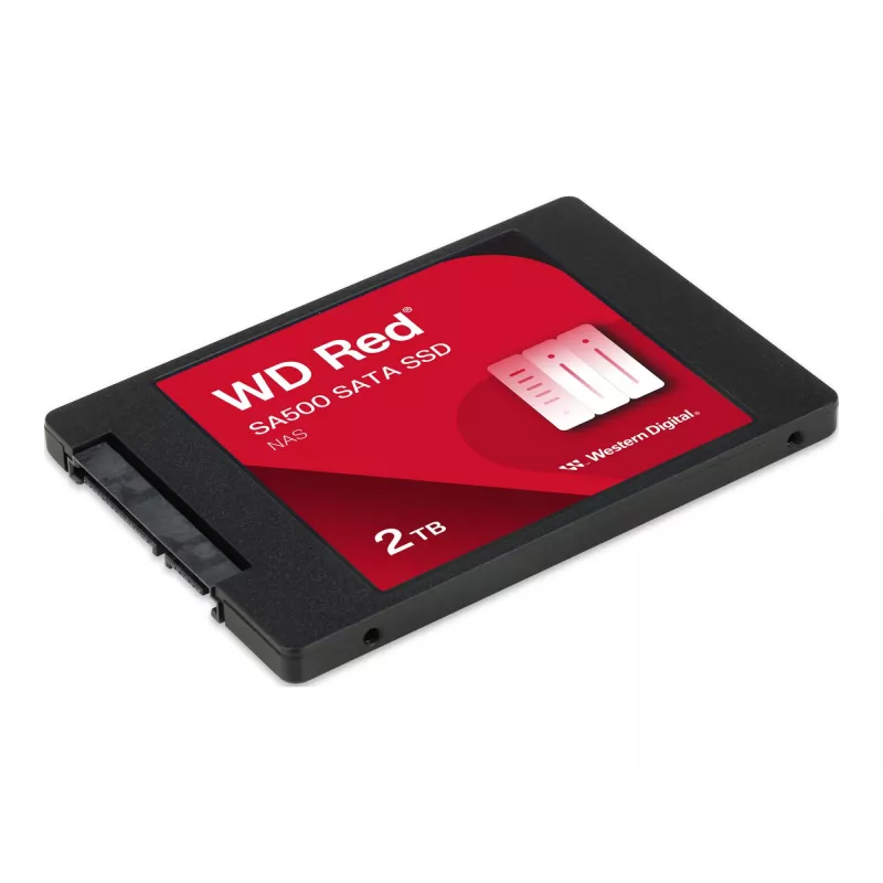 SSD disks Western Digital Red SA500 2TB 2.5 collas SATA III, 3D NAND, NAS