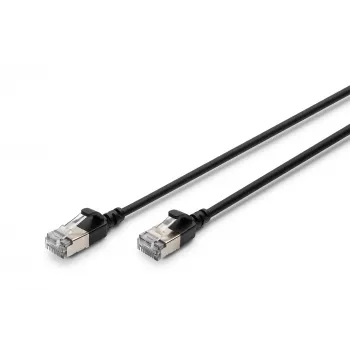 komutācijas kabelis Digitus CAT 6A EA klase F/FTP 5m Melns
