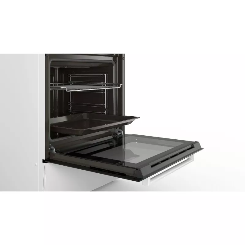 Bosch HKA090220 plīts Brīvi stāvoša plīts Elektriskā Keramikas plīts virsma Balta