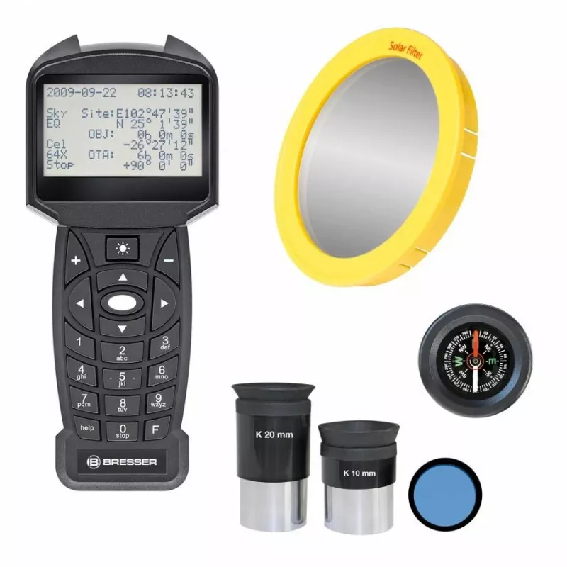 Refraktora teleskops Bresser Optics Automatik 80/400 Goto Melns