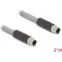 DeLOCK sensora/izpildmehānisma kabelis 2 m RST M12 pelēks 80533