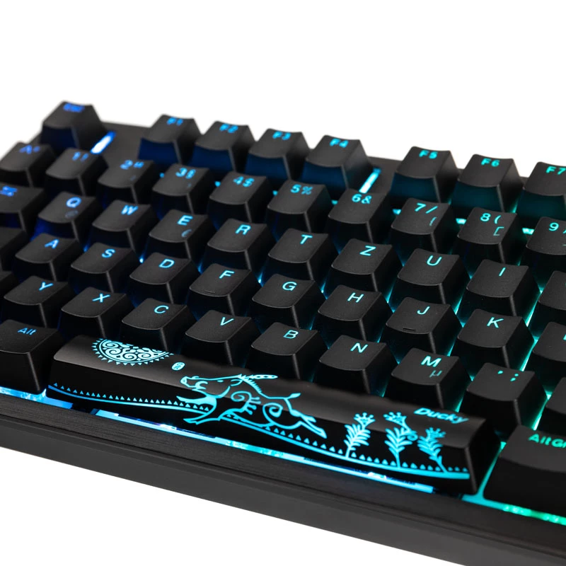 Ducky Shine 7 klaviatūra spēlēm USB vācu melna
