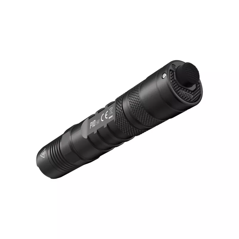 Taktiskais lukturītis Nitecore P10 V2 — 1000 lm, IP68 ūdensizturīgs, triecienizturīgs, 95 g, saderīgs ar 18650/CR123