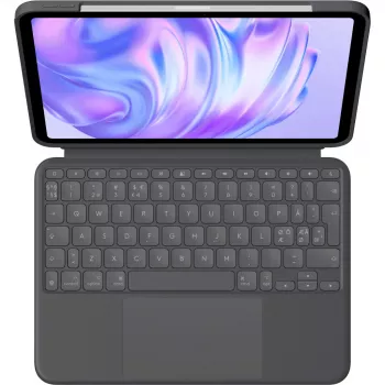 Tastatūra Logitech Combo Touch QWERTY dāņu somu norvēģu zviedru Smart Connector Graphite