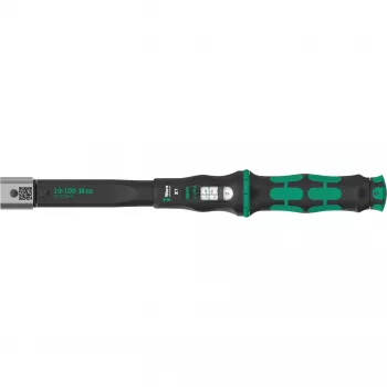 Griezes momenta piederumi Wera Click-Torque X 7 ar melni zaļu rokturi, kvadrātveida piedziņas ieliktnis 14x18 mm