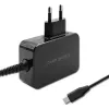 Qoltec 52386 GaN POWER PRO lādētājs | 1xUSB-C | 65W | 5-20V | 3-3.25A | Melns