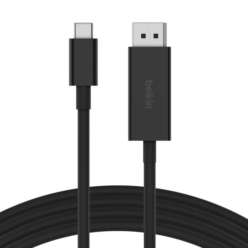 Belkin AVC014bt2MBK 2 m USB Type-C DisplayPort Melns