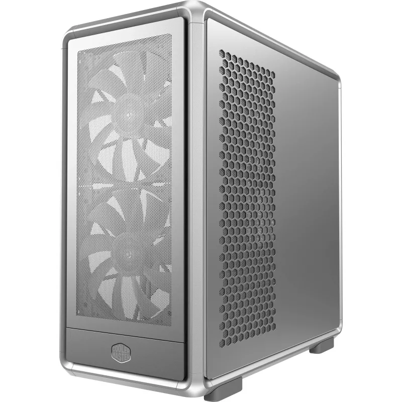 PC Midi Tower Cooler Master MasterFrame 600 Mesh Silver — atbalsta ATX/EATX, priekšā 2×200mm, 2.5 collu/3.5 collu diski