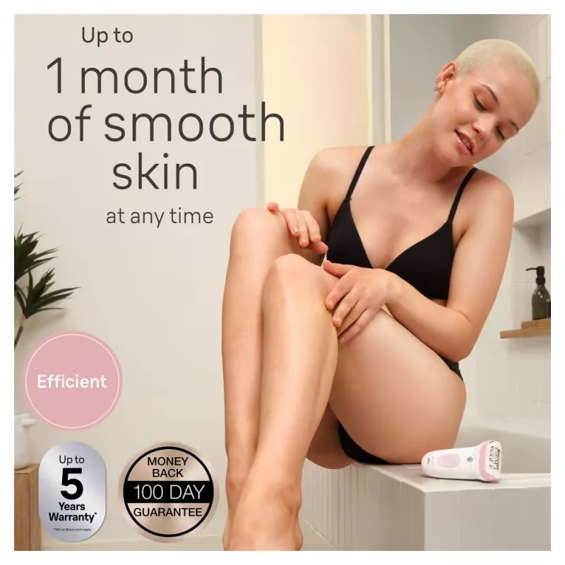 Braun Silk-epil 7 SE7-060 epilators, 40 pincetes, rozā/baltā krāsā
